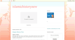 Desktop Screenshot of islamichistorynew.blogspot.com