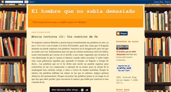 Desktop Screenshot of elhombrequenosabiademasiado.blogspot.com