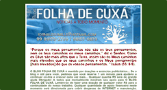 Desktop Screenshot of folhadecuxa.blogspot.com