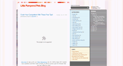 Desktop Screenshot of littlepamperedpets.blogspot.com