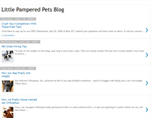 Tablet Screenshot of littlepamperedpets.blogspot.com