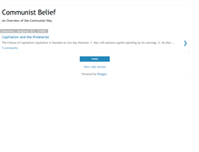 Tablet Screenshot of communistbelief.blogspot.com