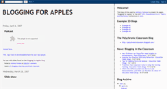 Desktop Screenshot of bloggingforapplesfate.blogspot.com