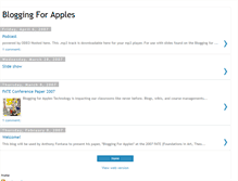 Tablet Screenshot of bloggingforapplesfate.blogspot.com