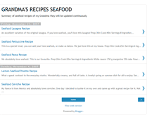 Tablet Screenshot of grandma-recipes-seafood.blogspot.com