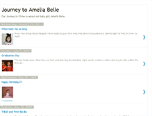 Tablet Screenshot of journeytoameliabelle.blogspot.com