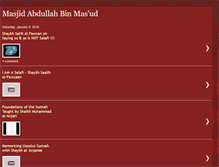 Tablet Screenshot of masjidibnmasud.blogspot.com
