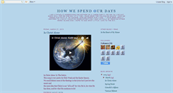 Desktop Screenshot of howwespendourdaysblog.blogspot.com