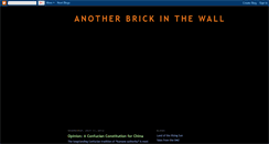 Desktop Screenshot of anotherbrickinthewall1.blogspot.com