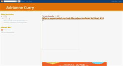 Desktop Screenshot of adriannecurryblog.blogspot.com