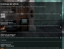 Tablet Screenshot of cronicasdeoficio.blogspot.com