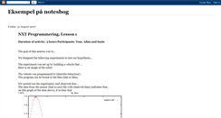 Desktop Screenshot of eksempelnotesbog.blogspot.com