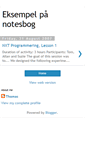 Mobile Screenshot of eksempelnotesbog.blogspot.com