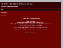 Tablet Screenshot of idratherbeataspringsteengig.blogspot.com