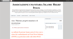 Desktop Screenshot of islamicreliefitalia.blogspot.com