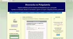 Desktop Screenshot of docenciaenpsiquiatria.blogspot.com