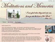 Tablet Screenshot of meditationsandmemories.blogspot.com