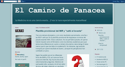 Desktop Screenshot of elcaminodepanacea.blogspot.com