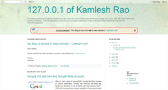 Desktop Screenshot of kamleshrao.blogspot.com