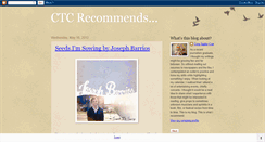 Desktop Screenshot of ctcrecommends.blogspot.com