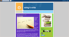 Desktop Screenshot of doingitwrite10.blogspot.com