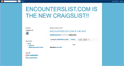 Desktop Screenshot of encounterslist.blogspot.com