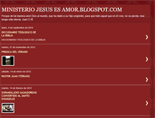 Tablet Screenshot of ministeriojesusesamor.blogspot.com