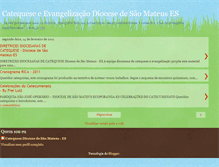 Tablet Screenshot of catequese-diocesedesaomateus.blogspot.com
