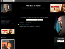 Tablet Screenshot of die-hard-5-movie-trailer.blogspot.com