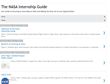 Tablet Screenshot of intern-nasa.blogspot.com
