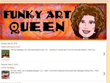 Tablet Screenshot of funkyartqueen.blogspot.com