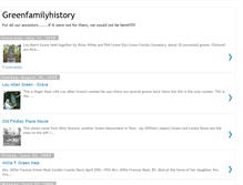 Tablet Screenshot of greenfamilyhistory.blogspot.com