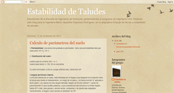 Desktop Screenshot of estabilidadtaludes.blogspot.com