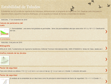 Tablet Screenshot of estabilidadtaludes.blogspot.com