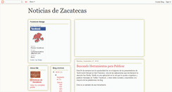 Desktop Screenshot of noticiasdezacatecas.blogspot.com