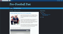 Desktop Screenshot of profootballpast.blogspot.com