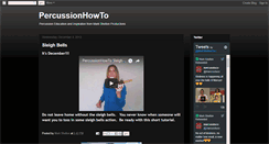Desktop Screenshot of percussionhowto.blogspot.com
