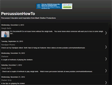 Tablet Screenshot of percussionhowto.blogspot.com