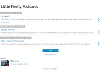 Tablet Screenshot of littlefireflypostcards.blogspot.com