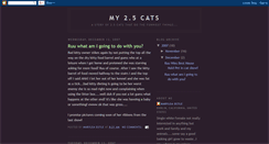 Desktop Screenshot of mytwopointfivecats.blogspot.com