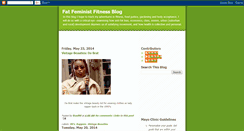 Desktop Screenshot of fatfeministfitnessblog.blogspot.com