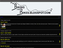 Tablet Screenshot of bikingforbikes.blogspot.com
