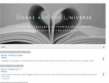 Tablet Screenshot of booksandtheuniverse.blogspot.com