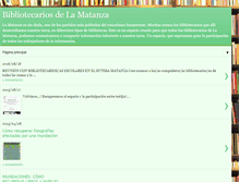 Tablet Screenshot of bibliotecariosdelamatanza.blogspot.com