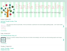 Tablet Screenshot of humblehomemaking.blogspot.com