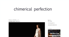 Desktop Screenshot of chimericalperfection.blogspot.com