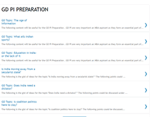 Tablet Screenshot of gdpipreparation.blogspot.com