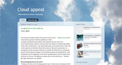 Desktop Screenshot of cloudappeal.blogspot.com