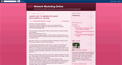 Desktop Screenshot of networkmarketingsuccessonline.blogspot.com