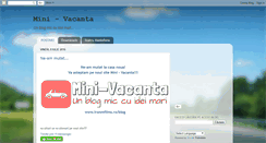 Desktop Screenshot of mini-vacanta.blogspot.com